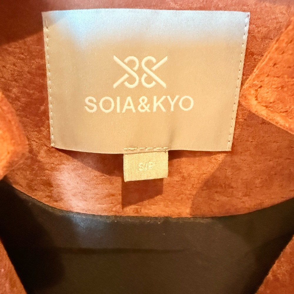 Suede Moto Jacket in Rust - Women - Picture 7 of 7